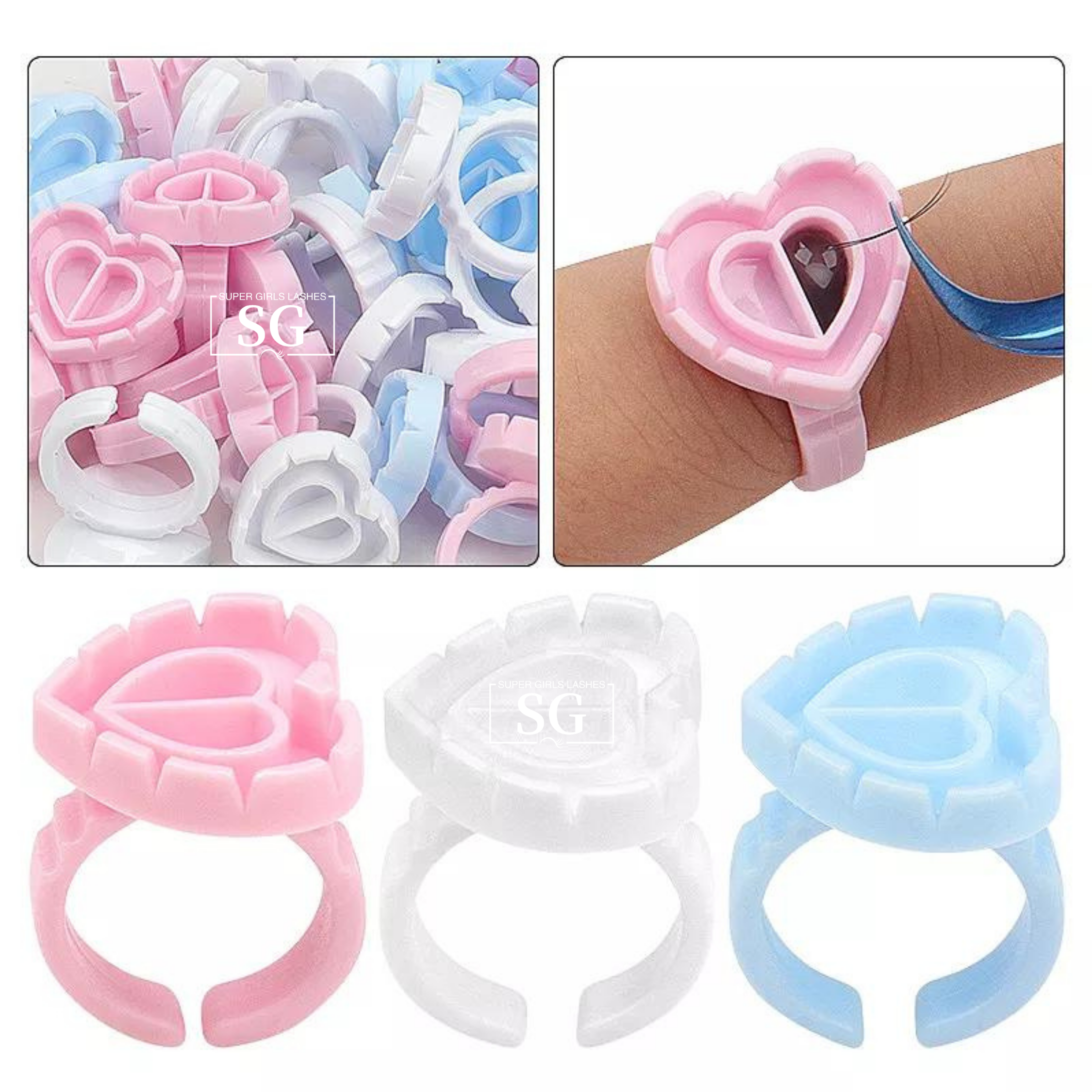 Sweet Heart Glue Cups 100pcs/pack - Image 4