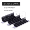Cashmere Fauxmink Matte Black Luxury Volume Individual Eyelash Extensions 0.07mm - Image 4