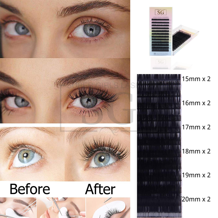 Silk Black Volume Easy Fan Lash Extensions 0.03mm - Image 4