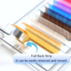 Rainbow Colored Lash Volume Eyelash Extensions 0.07mm - Image 2