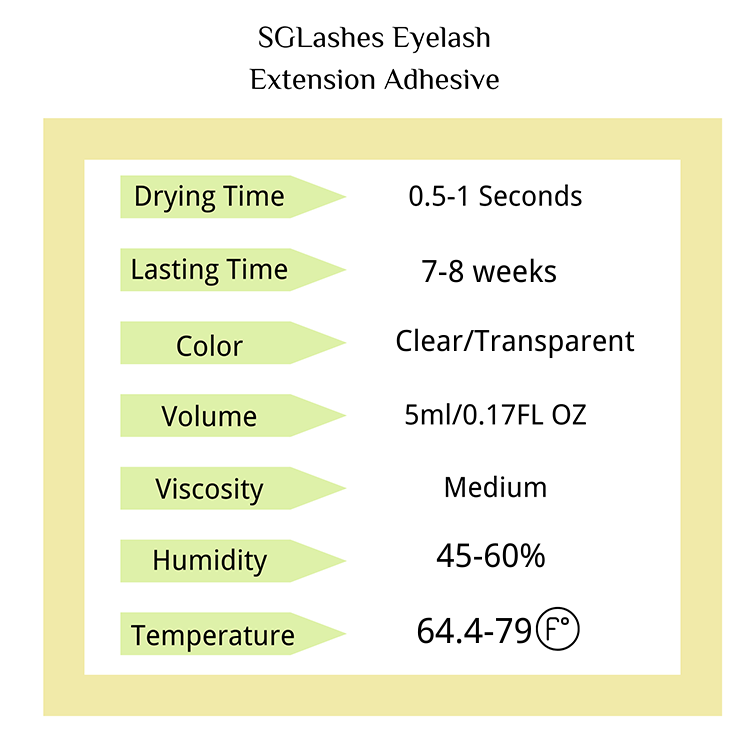 SG Eyelash Glue 5ml 0.5S (Clear) - Image 5