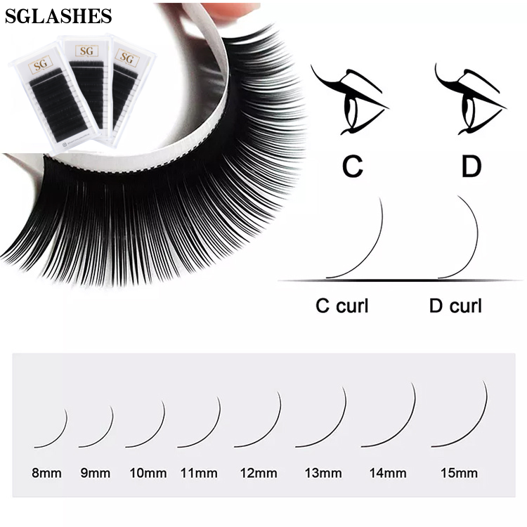Black Pearl Luxury Volume Individual Eyelash Extensions 0.07mm - Image 4