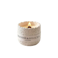 Textured Stone Candle