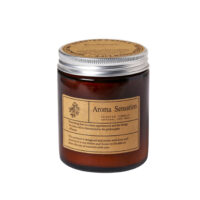 Amber Glass Candle