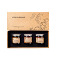 Triple Amber Candle Gift Set